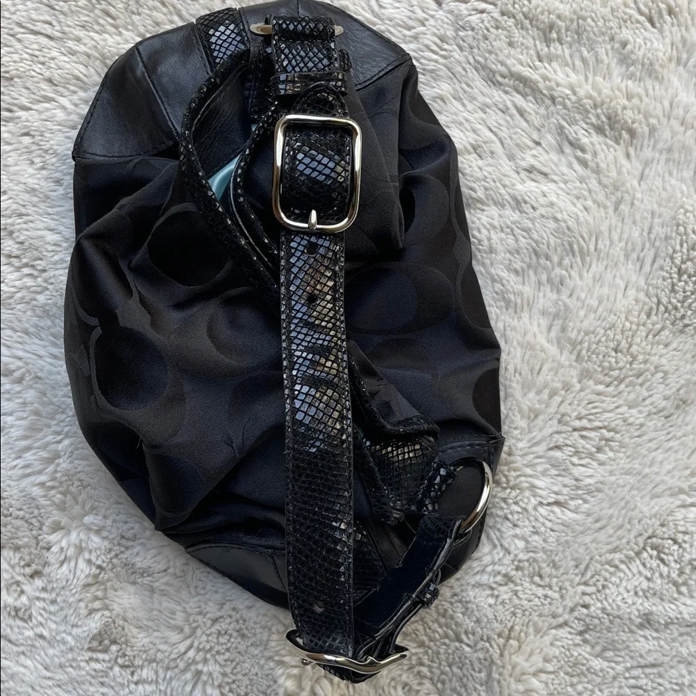 Coach Sateen Peyton trim Bag